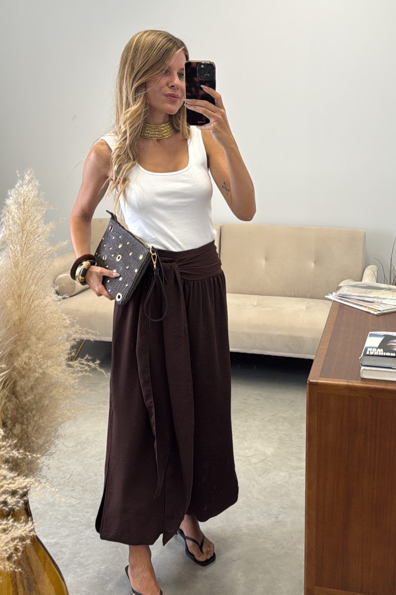 Pantalon Marron Maldivas