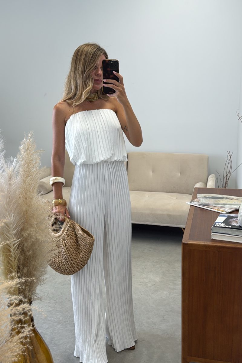 Conjunto Blanco Plisado