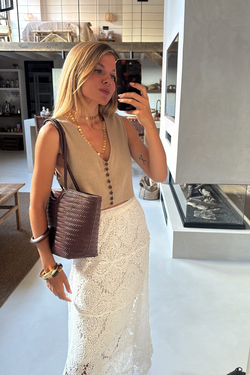 Falda Blanca Alice