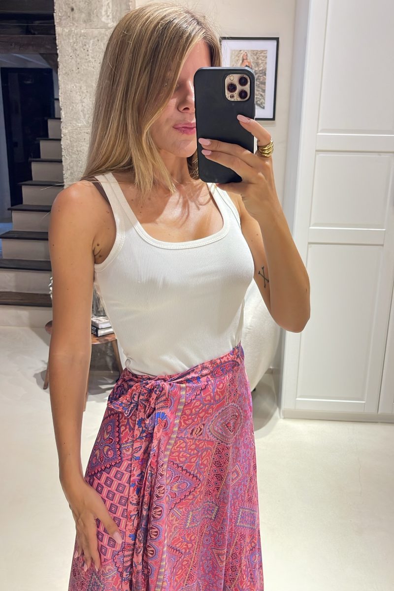Falda Coral Esmeralda