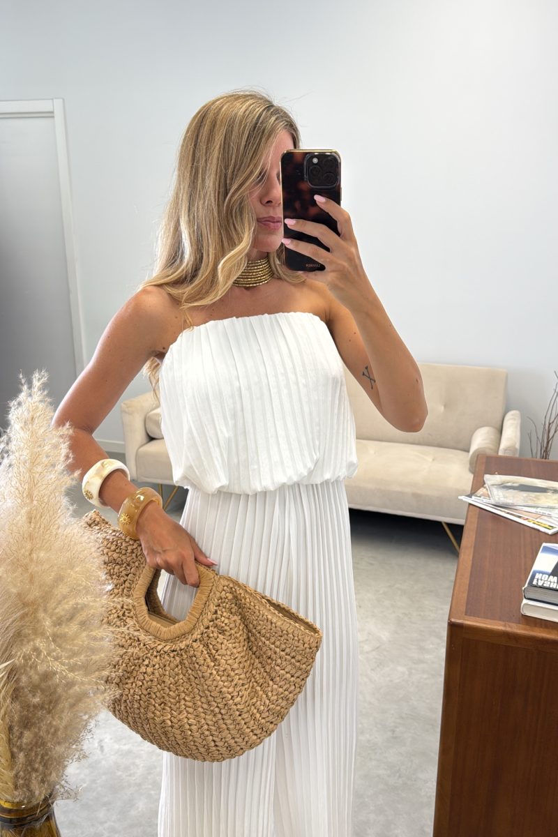Conjunto Blanco Plisado