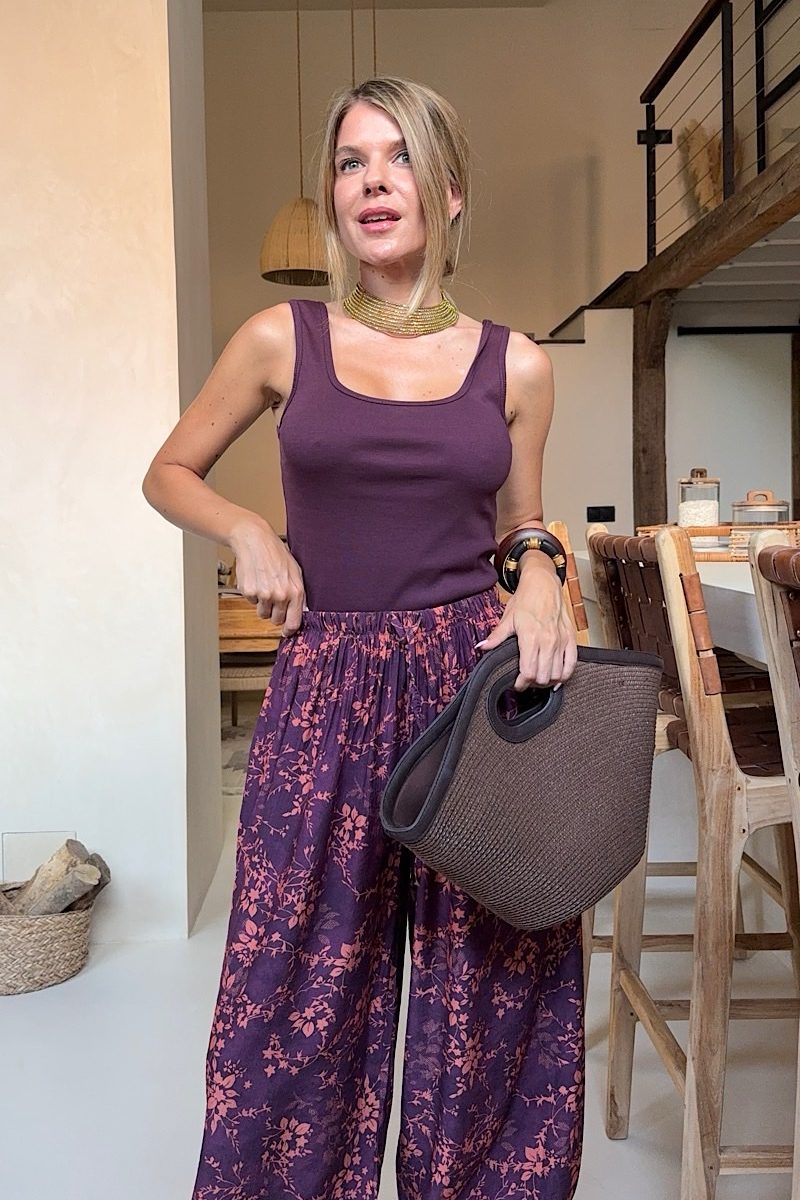 Camiseta Berenjena Basic