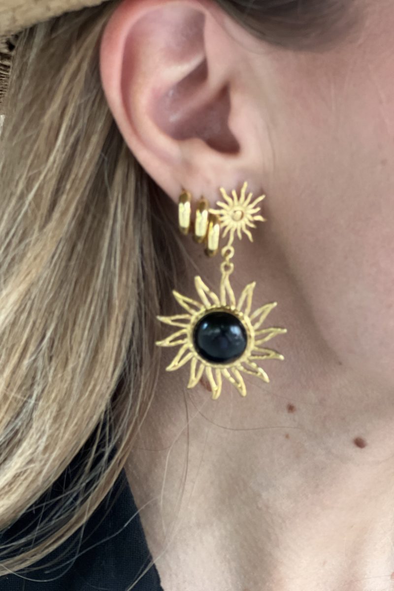 Pendientes Black Sun