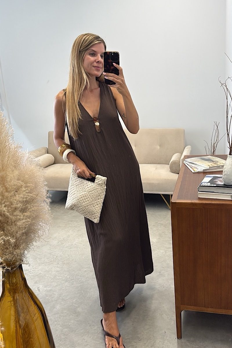 Vestido Marron Cerdeña