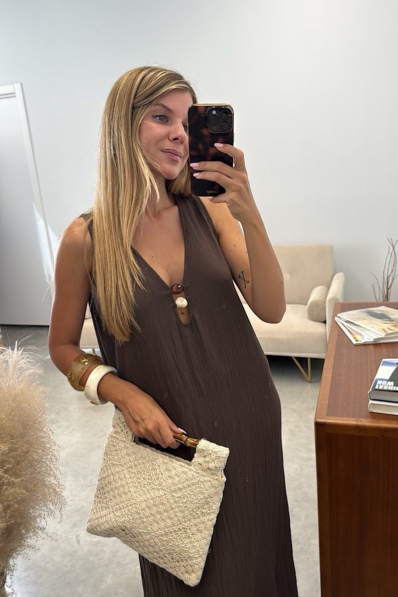 Vestido Marron Cerdeña