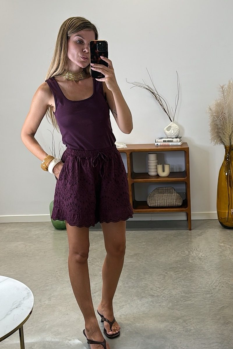 Short Berenjena Milan
