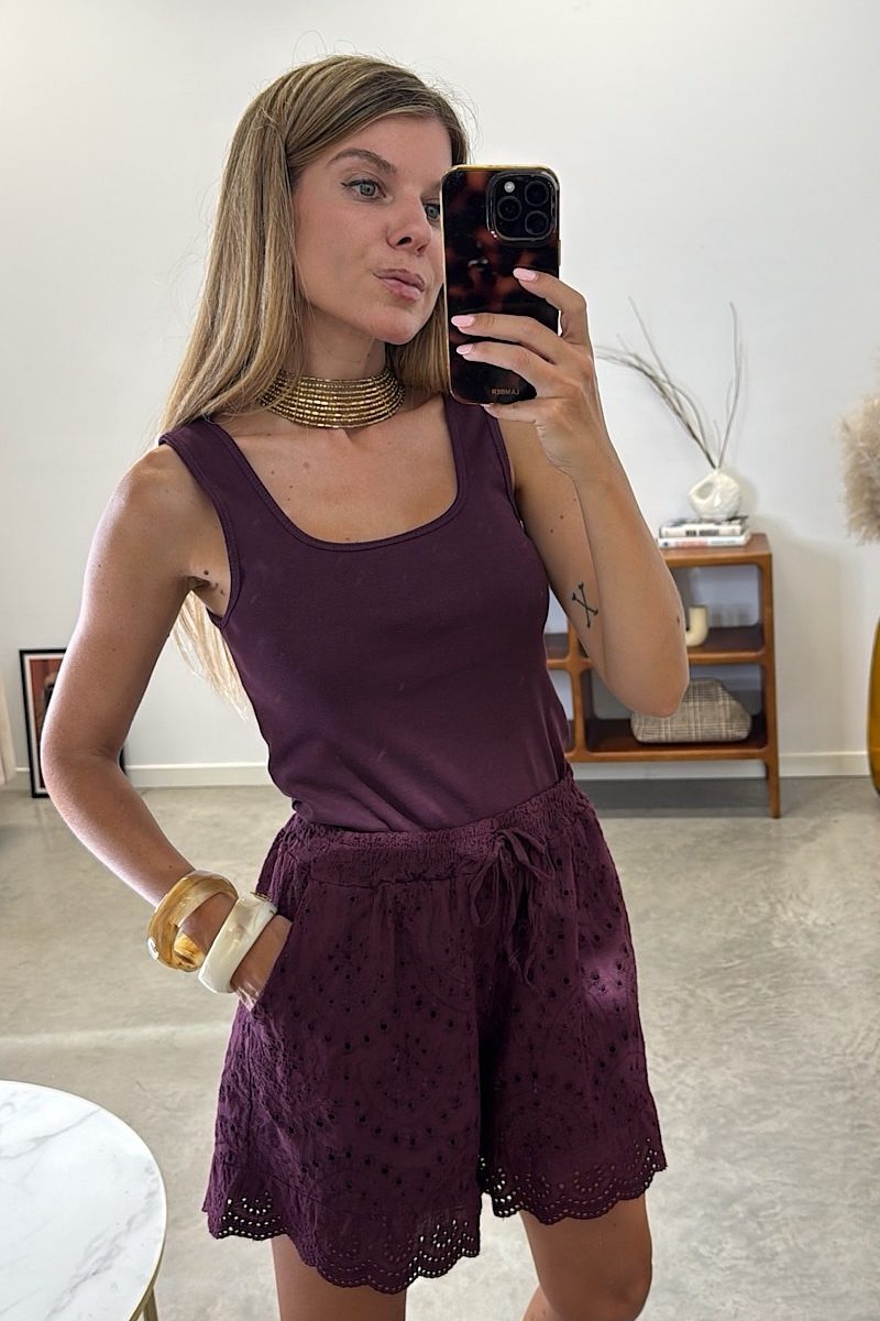 Short Berenjena Milan