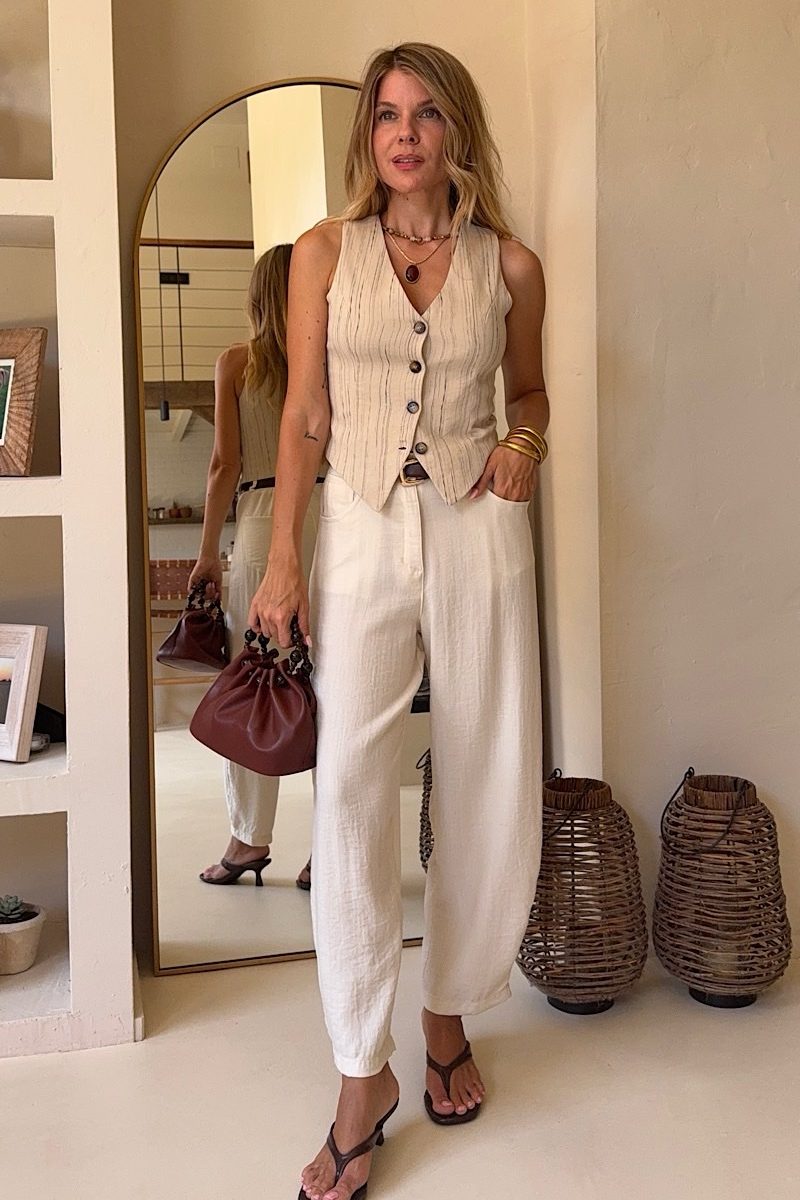 Pantalon Beige Cannes