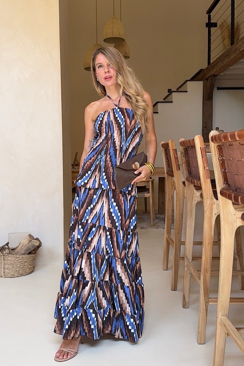 Vestido Marron Sahara