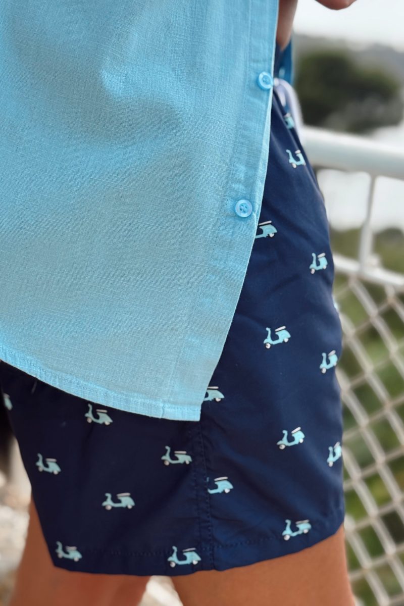 Camisa Celeste Lucas