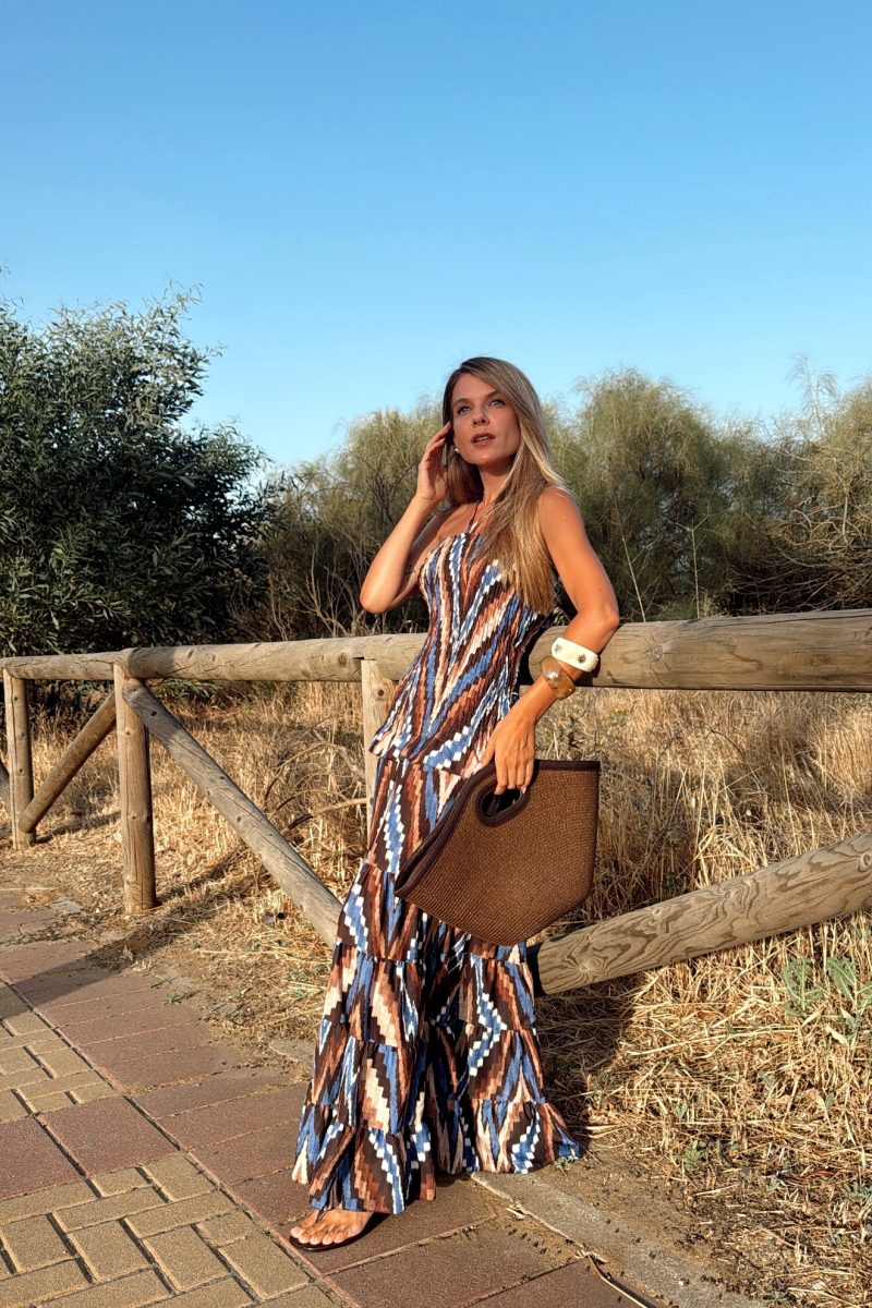 Vestido Marron Sahara