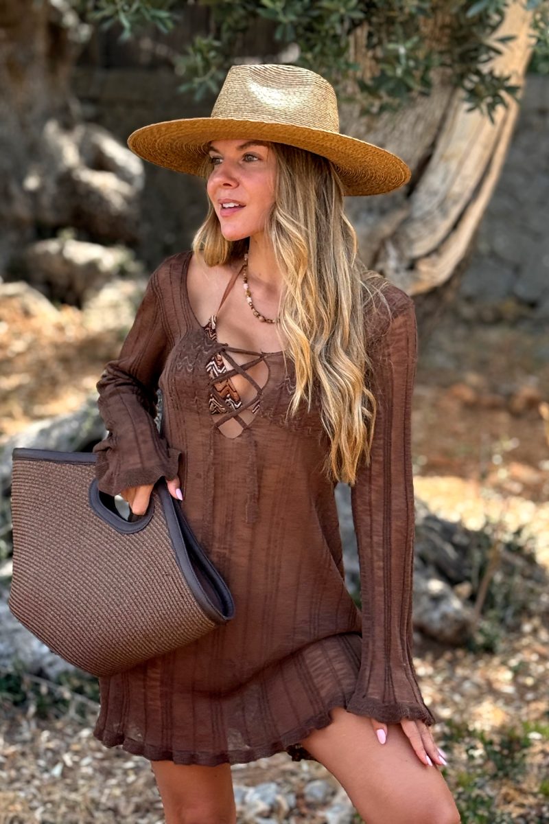 Vestido Marron Beach