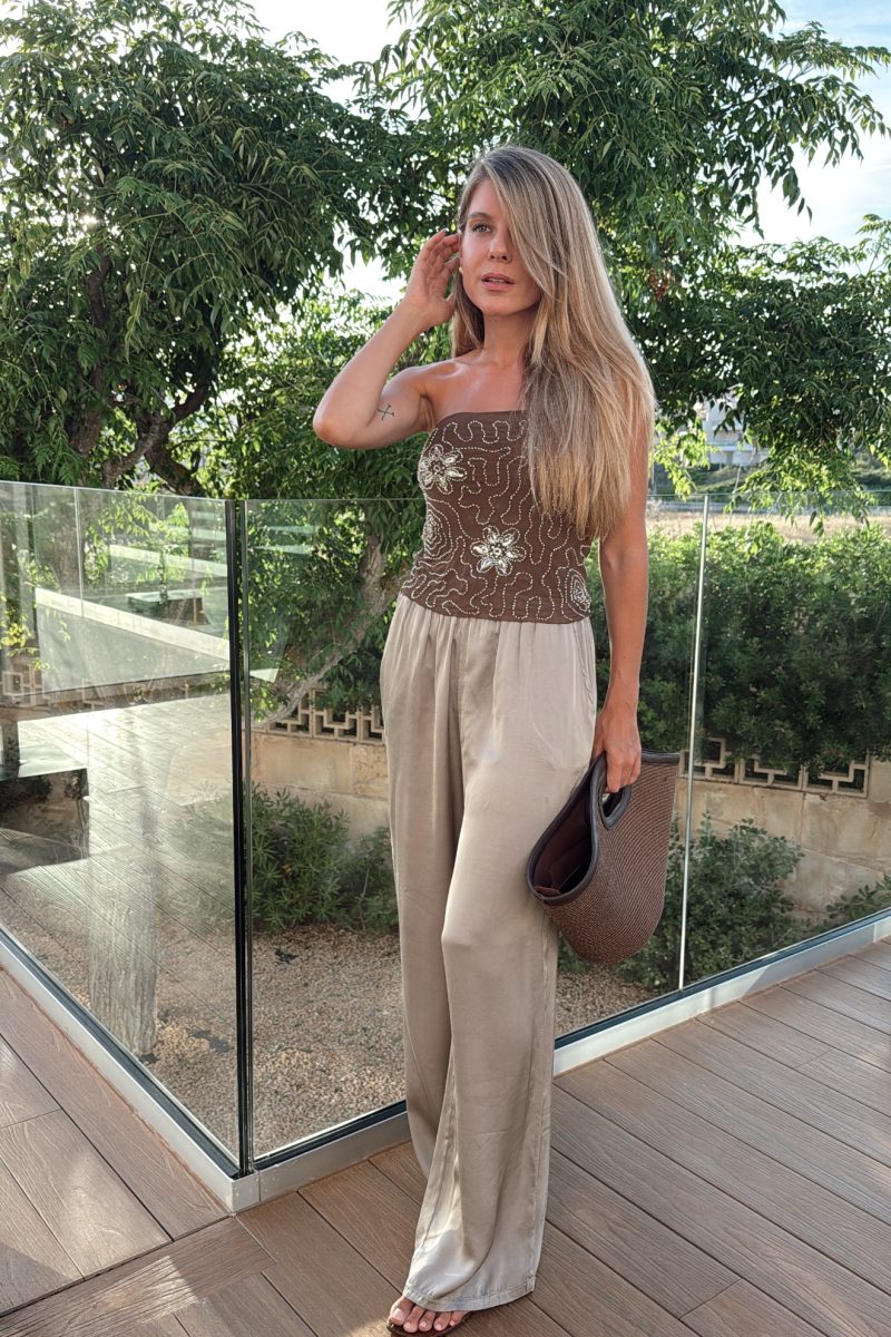 Top Marron Pedreria