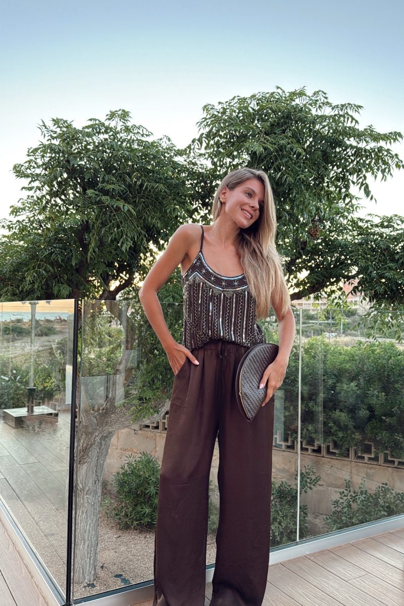 Pantalon Chocolate Satinado