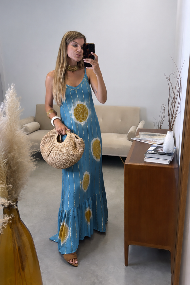 Vestido Blue Glitter