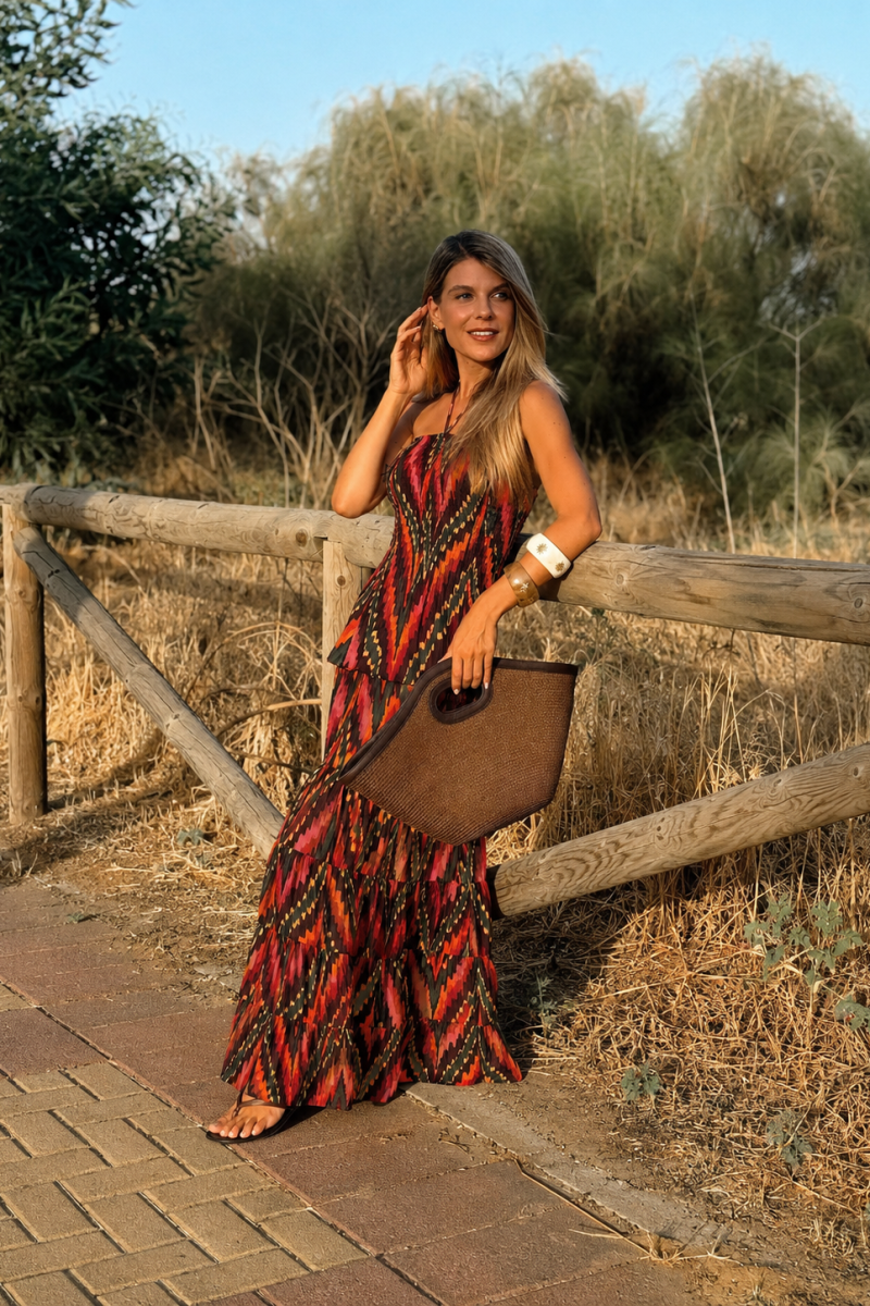 Vestido Naranja Sahara