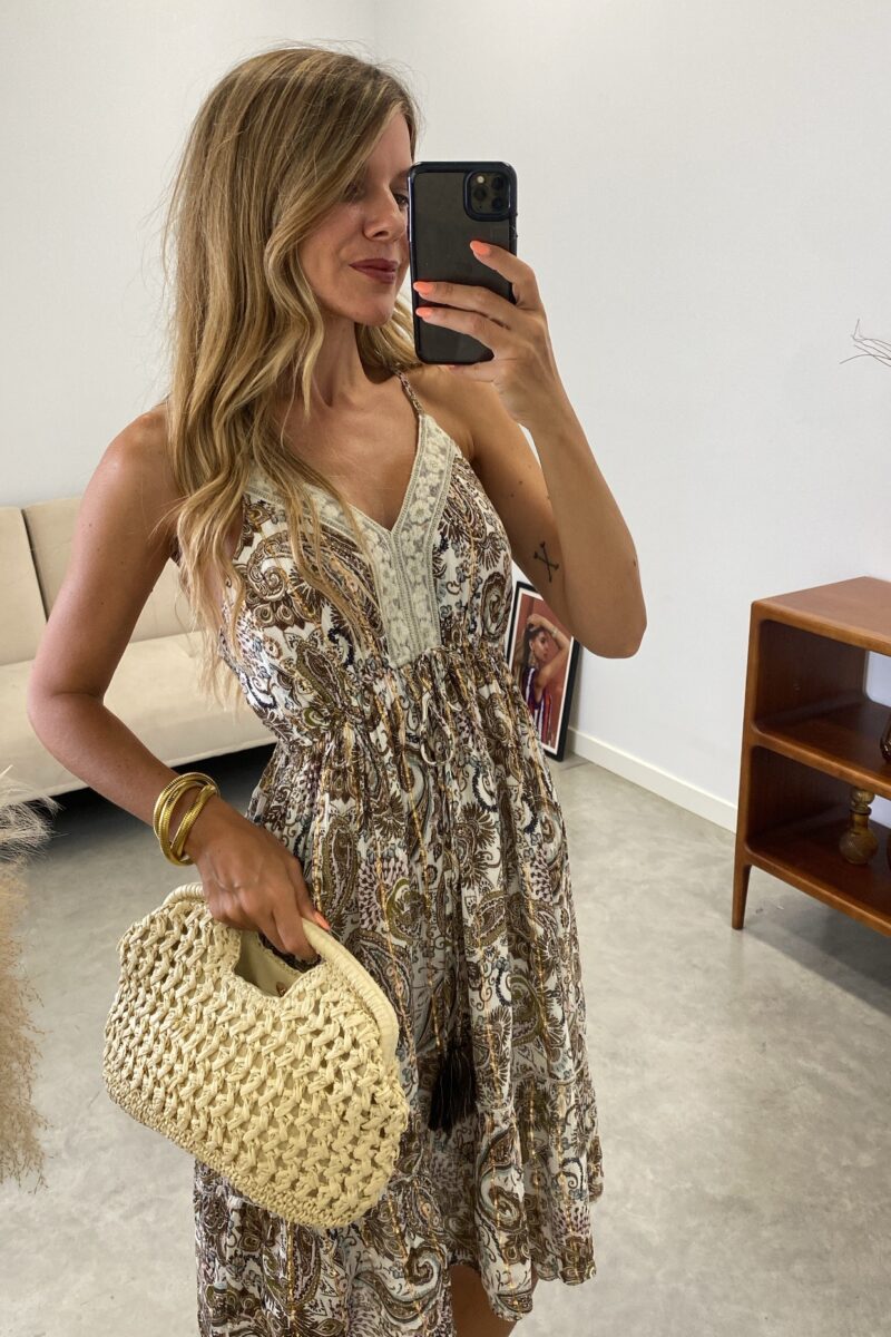 Vestido Marron Cachemira