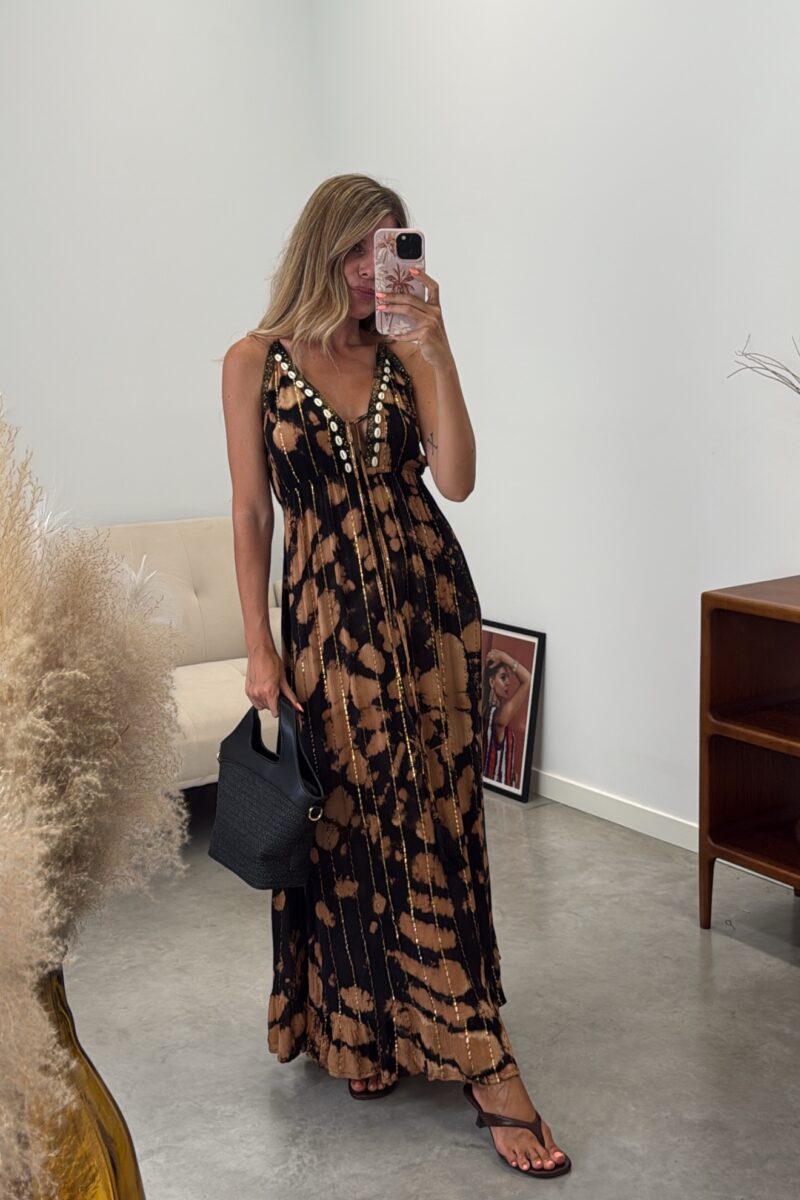 Vestido Black Tie Dye