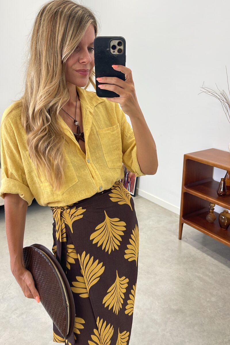 Camisa Mostaza Cotton
