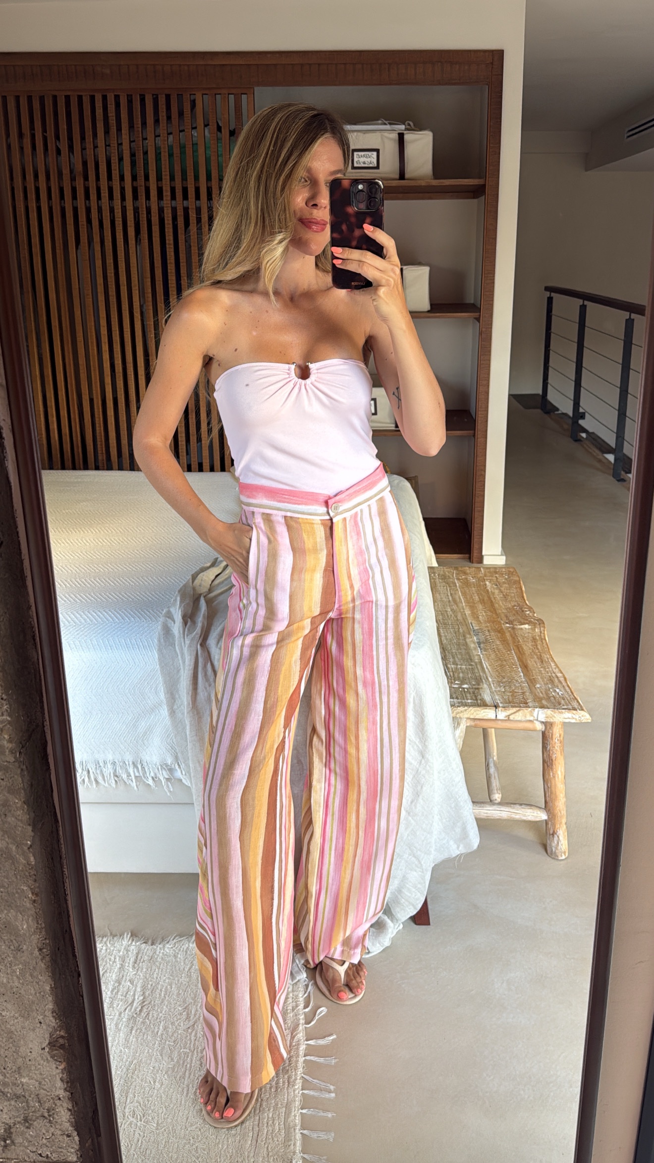Pantalon Rosa Comporta - Imagen 2