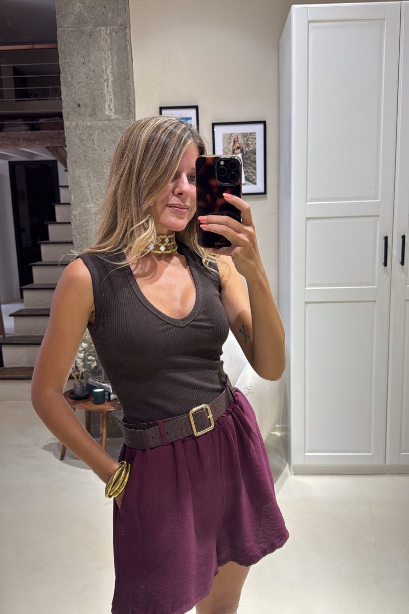 Camiseta Marron Canale