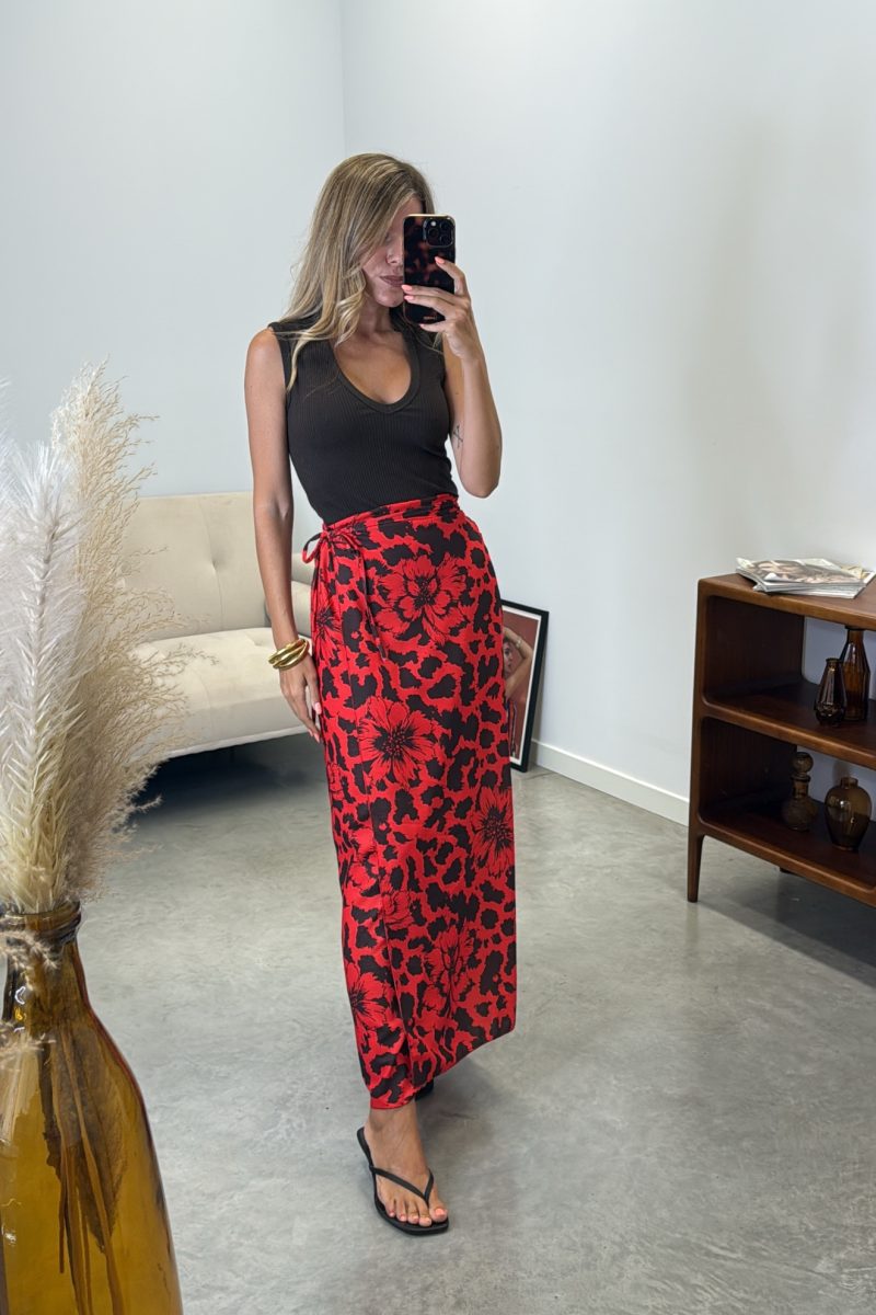 Falda Roja Hawai