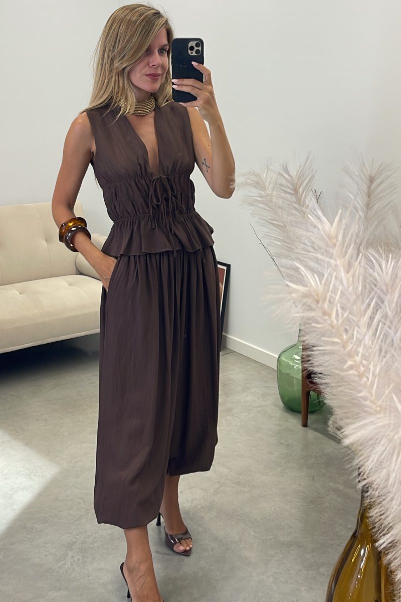 Conjunto Marron Katy