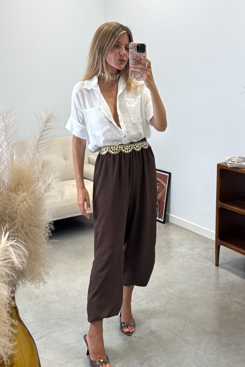 Pantalon Marron Bombacho