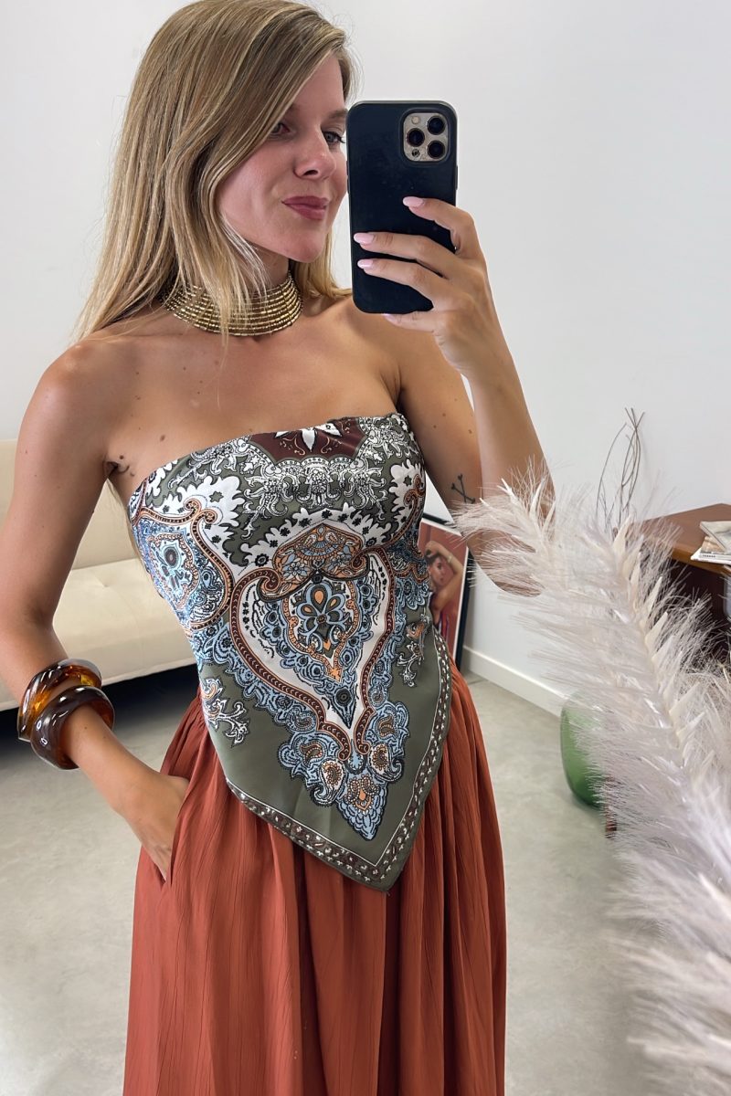 Top Kaki Bandana