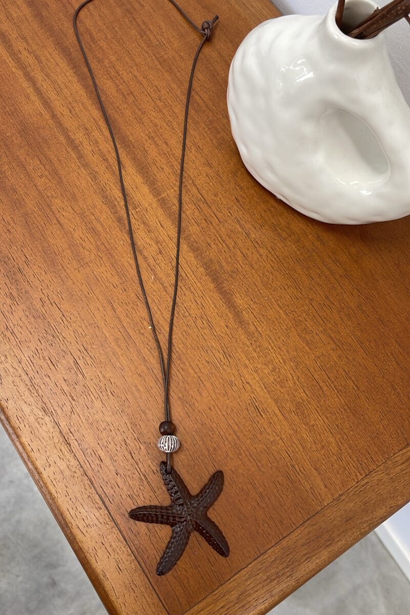 Collar Star Marron