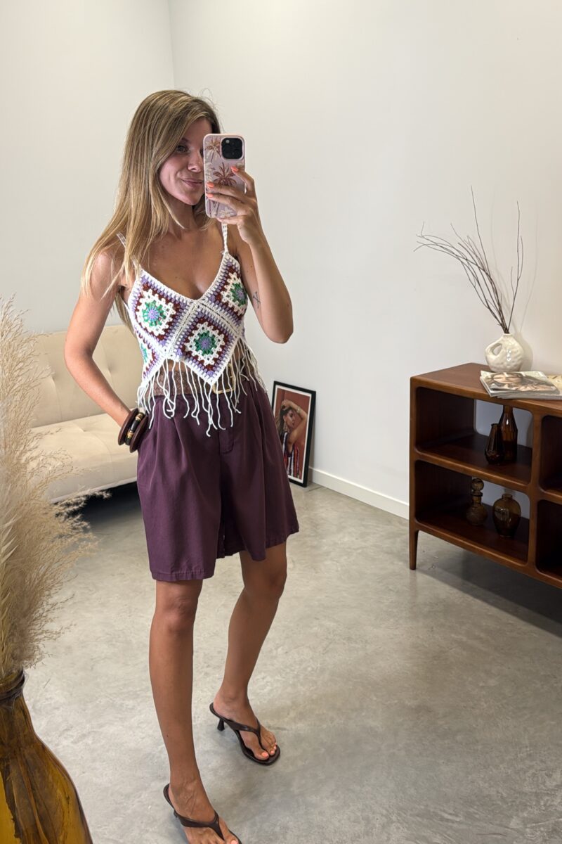 Top Malva Crochet