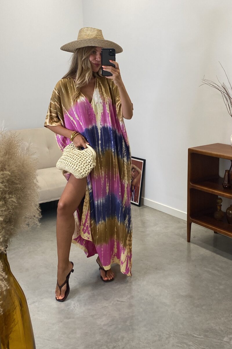 Vestido Kaftan Tie Dye