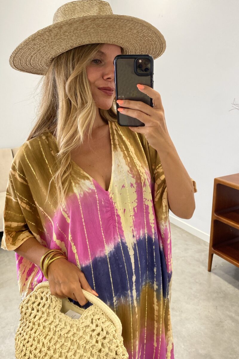 Vestido Kaftan Tie Dye