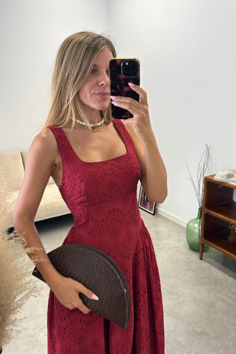 Vestido Burdeos Bellucci