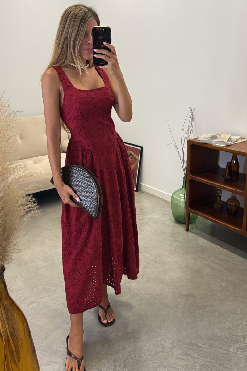 Vestido Burdeos Bellucci