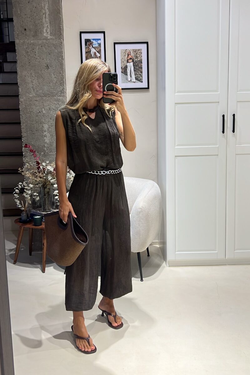 Conjunto Marron Bambula