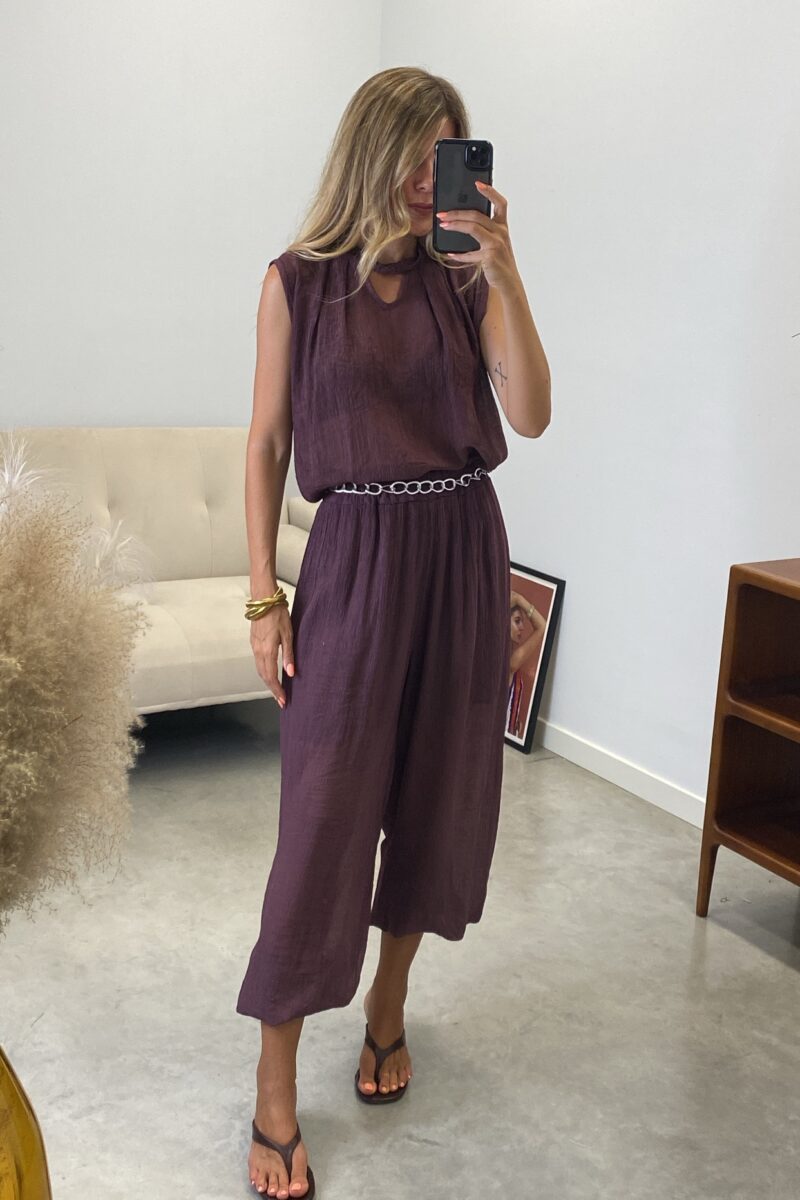 Conjunto Berenjena Bambula