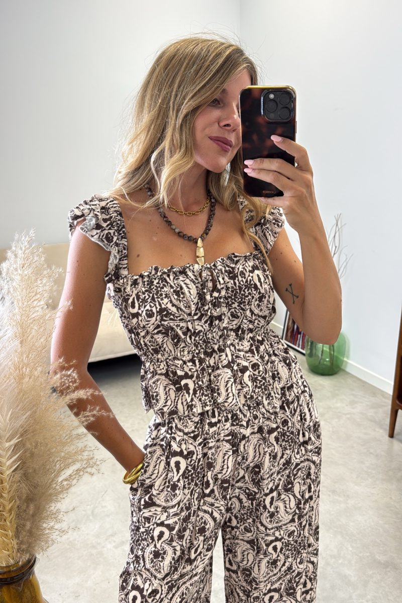 Conjunto Marron Santorini