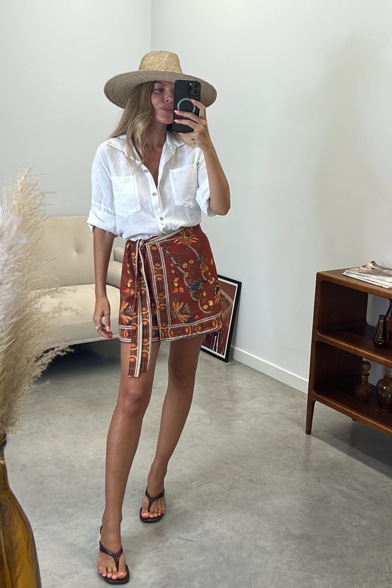 Falda Teja Pareo