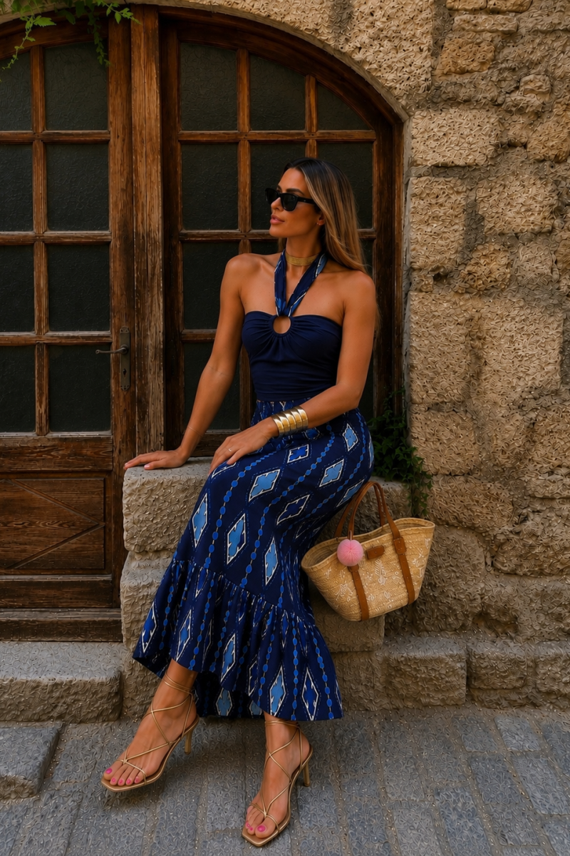 Conjunto Azul Etnico