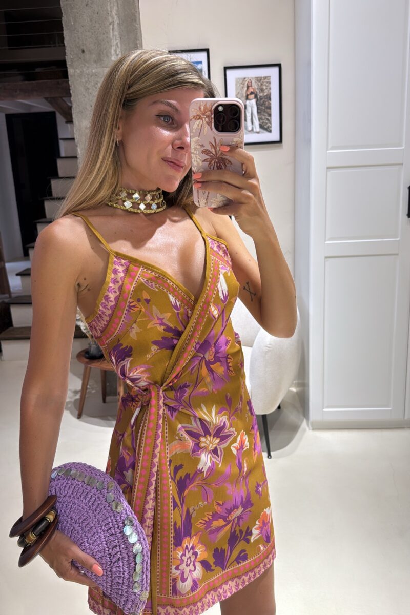 Vestido Mostaza Pareo