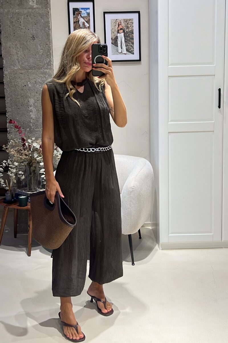 Conjunto Marron Bambula
