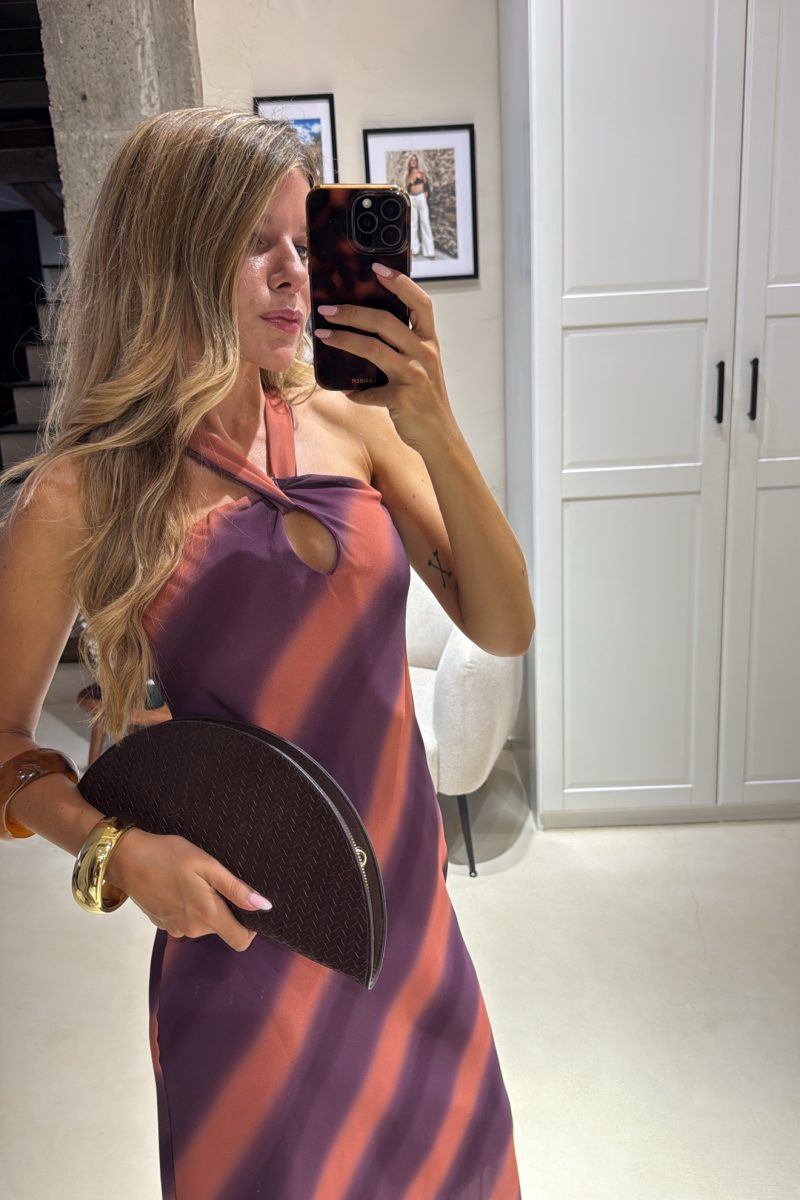 Vestido Berenjena Portofino