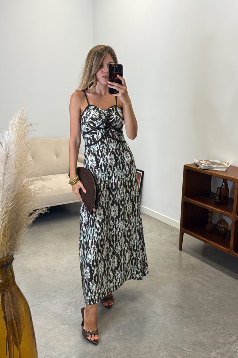 Vestido Marron Brisa