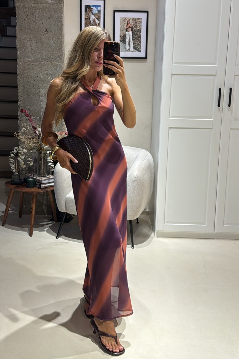 Vestido Berenjena Portofino