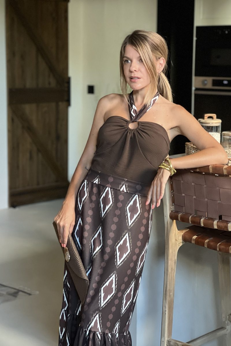 Conjunto Marron Etnico