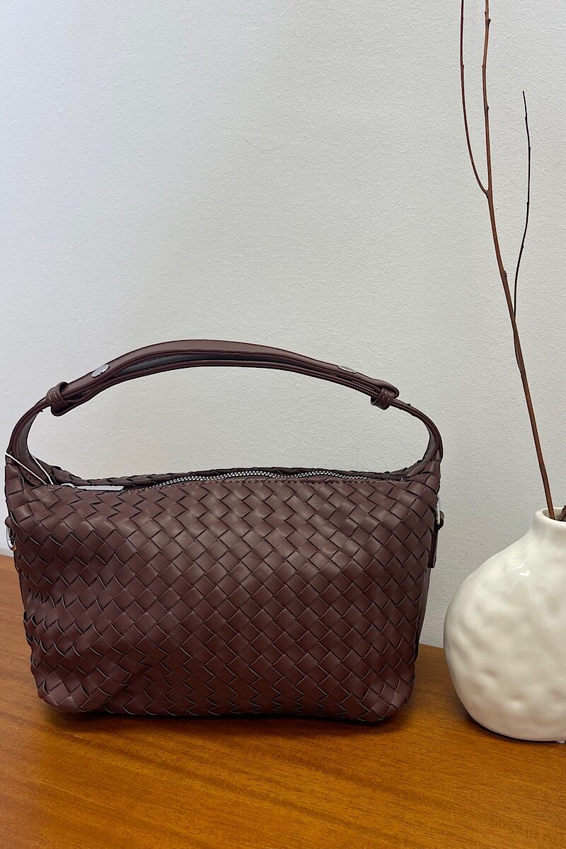 Bolso Chocolate Trenzado
