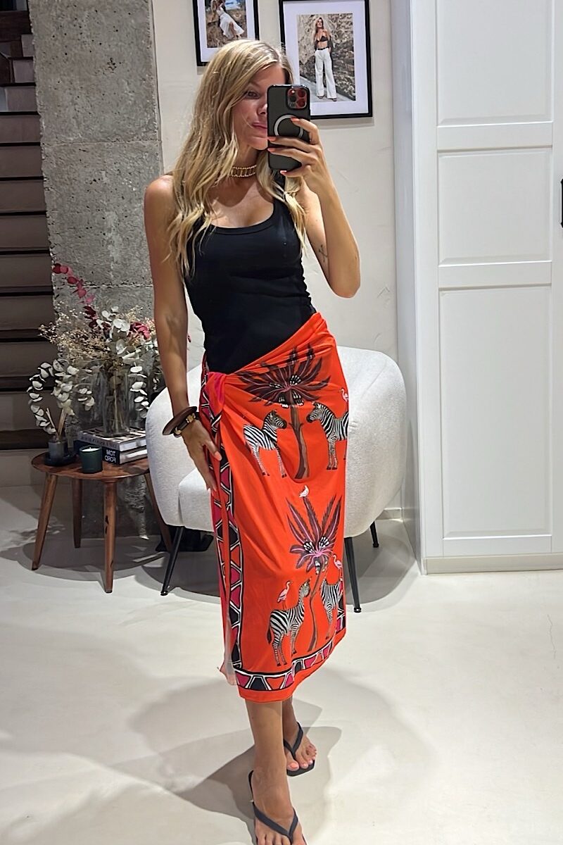 Pareo Naranja Kenia