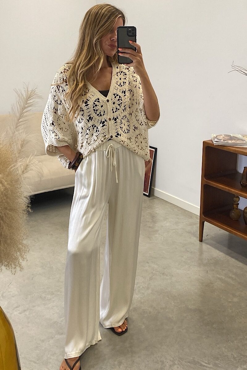 Pantalon Crudo Saten