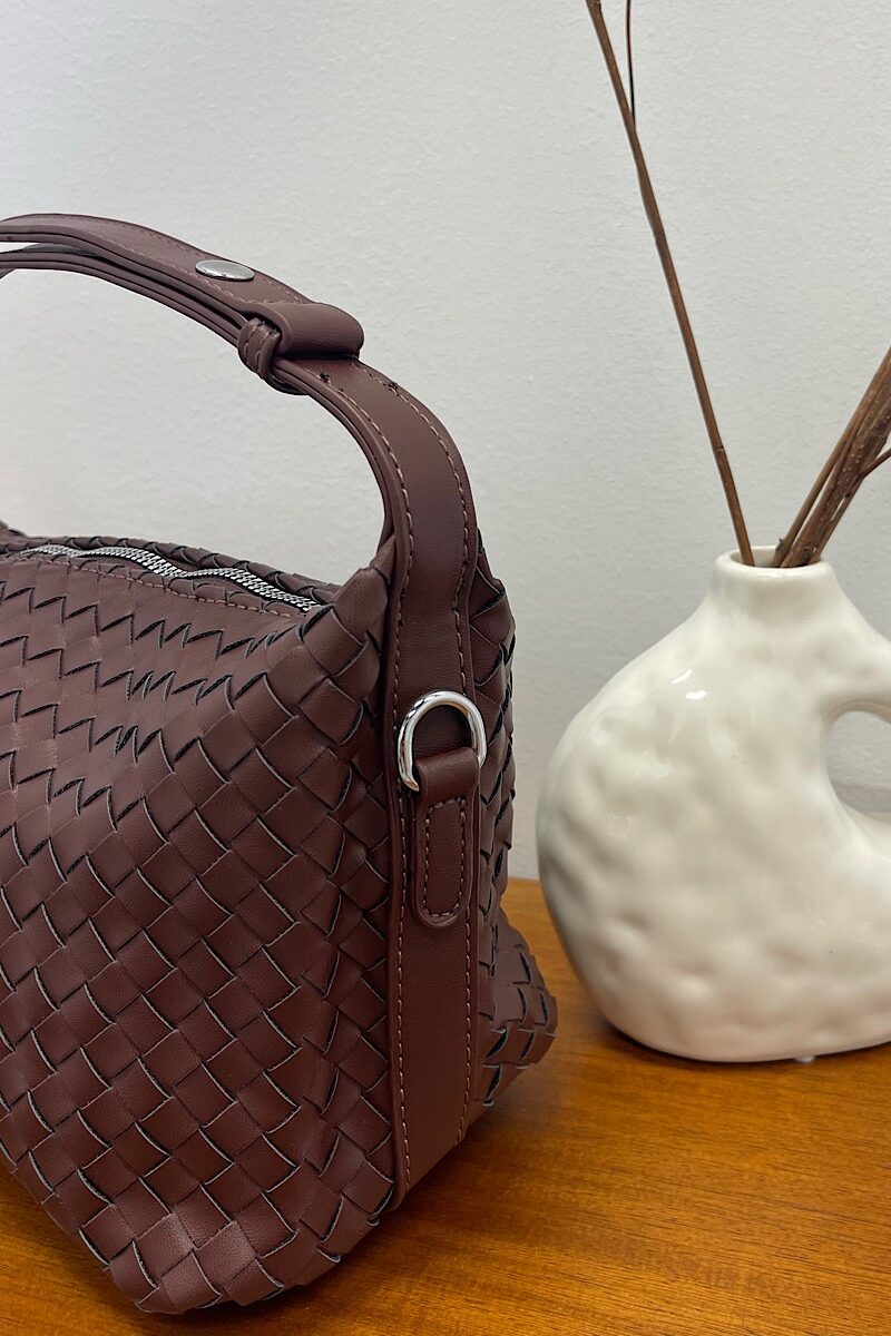 Bolso Chocolate Trenzado